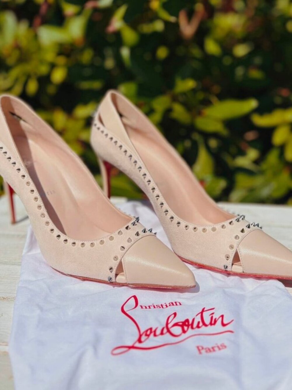 Christian Louboutin Duvette Spikes 85 Heels - Size 42